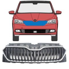 Režģis priekš Skoda Fabia 2018-2021 / Komplekts 7545
