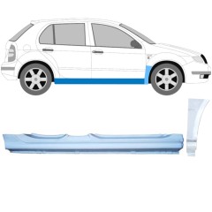 Pilns slieksnis + priekšējā spārna daļa priekš Skoda Fabia I 1999-2007 / Labā / Komplekts 11167