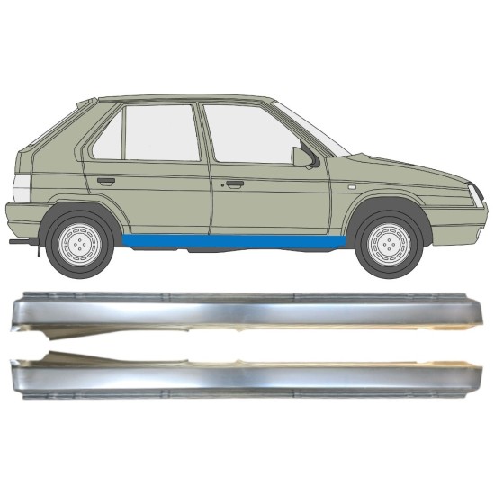 Pilns slieksnis priekš Skoda Favorit 1989-1995 / Kreisais+Labais / Komplekts 14881