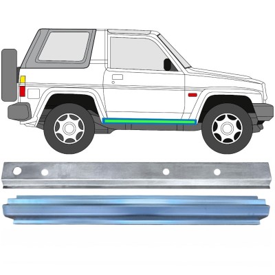 Iekšējais un ārējais slieksnis priekš Daihatsu Feroza Rocky Fourtrak 1984-1993 / Labā / Komplekts 17013