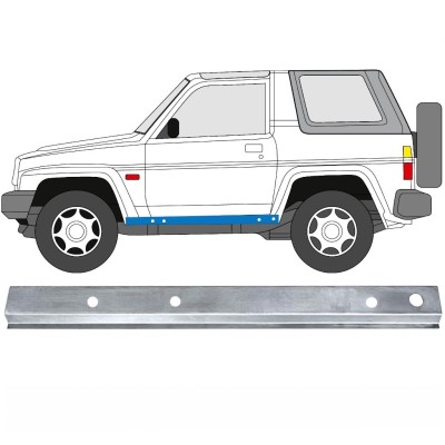 Iekšējais slieksnis priekš Daihatsu Feroza Rocky Fourtrak 1984-1993 / Kreisā 17011