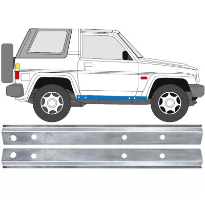 Iekšējais slieksnis priekš Daihatsu Feroza Rocky Fourtrak 1984-1993 / Kreisais+Labais / Komplekts 17012