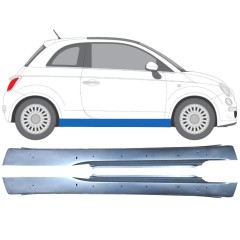 Slieksnis ar atverēm priekš Fiat 500 2007-2018 / Kreisais+Labais / Komplekts 12681