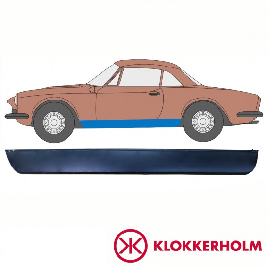 Slieksnis priekš Fiat 124 Spider 1966-1985 / Kreisā 10716