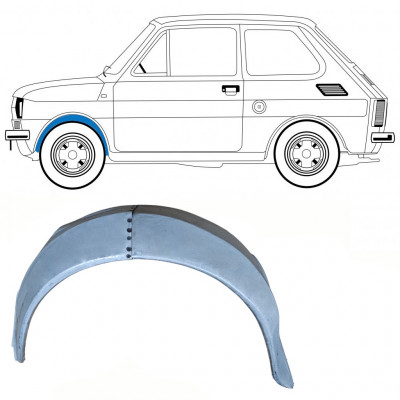 Priekšējā spārna iekšējā daļa priekš Fiat 126p 1972-1978 / Kreisā 10216