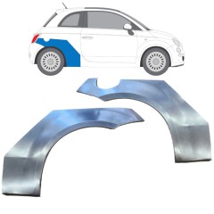 Aizmugurējā arka priekš Fiat 500 2007-2018 / Kreisais+Labais / Komplekts 16073