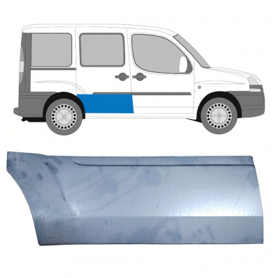 Bīdāmo durvju apakšējā loksne priekš Fiat Doblo 2001-2010 / Labā 7709