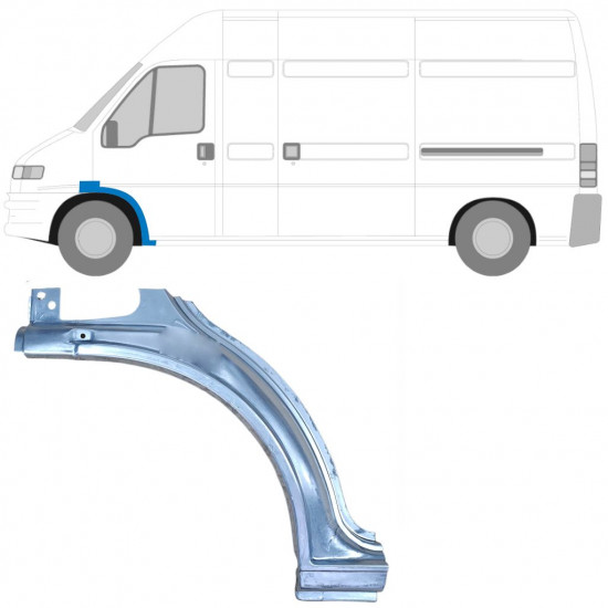 Priekšējā riteņa arka priekš Fiat Ducato Boxer Relay 1994-2006 / Kreisā 5566