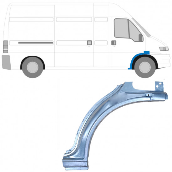 Priekšējā riteņa arka priekš Fiat Ducato Boxer Relay 1994-2006 / Labā 5565