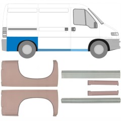 Slieksnis + aizmugurējā spārna daļa priekš Fiat Ducato 1994-2006 / Komplekts 5582