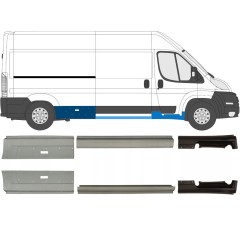Slieksnis priekš Peugeot Boxer 2006-2025 / Kreisais = Labais (simetrisks) / Komplekts 14450