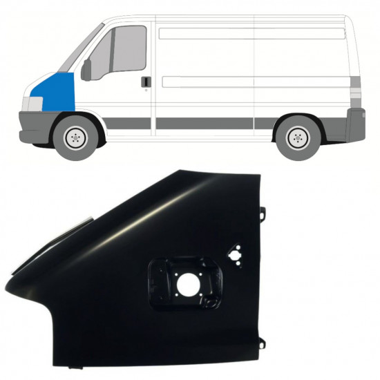 Priekšējais spārns priekš Fiat Ducato Boxer Relay 2002-2006 / Kreisā 7619