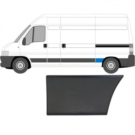 Aizmugurējā sānu josla priekš Fiat Ducato Boxer Relay 2002-2006 / Kreisā 5142