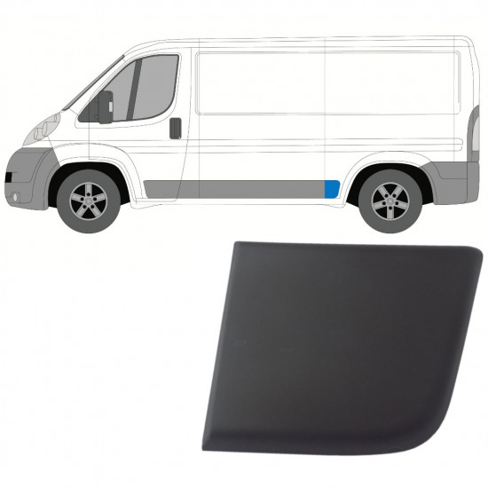 Aizmugurējā sānu josla priekš Fiat Ducato 2006- / Kreisā 9020