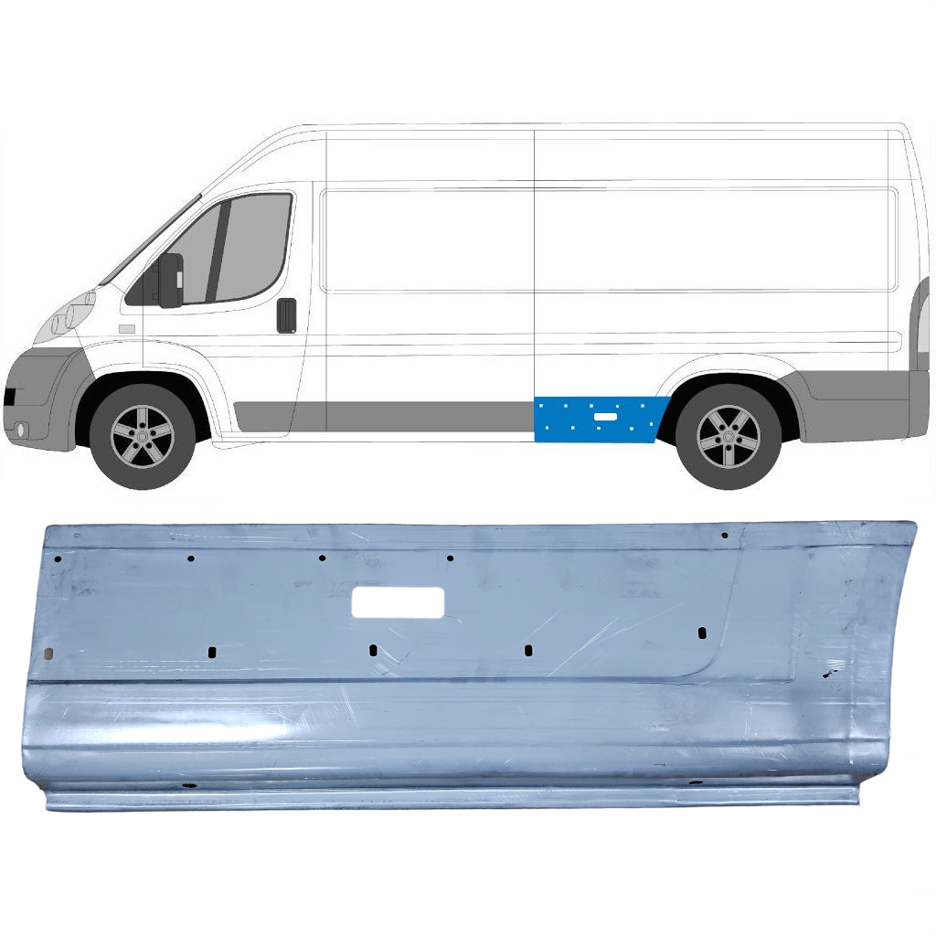 Aizmugurējā Arka Priekš Fiat Ducato 2006-2025 / Kreisā 11515