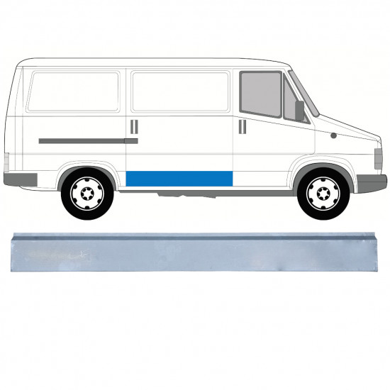 Bīdāmo durvju ārējā daļa priekš Fiat Ducato / C25 / J5 1981-1994 / Labā 7746