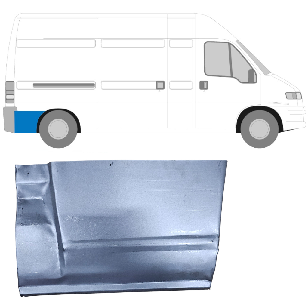 Aizmugurējā Arka Aizmugurējā Daļa Priekš Fiat Ducato 1994-2006 / Labā 6483