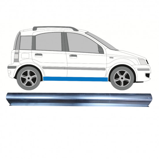 Slieksnis priekš Fiat Panda 2003-2012 / Kreisais = Labais (simetrisks) 8992