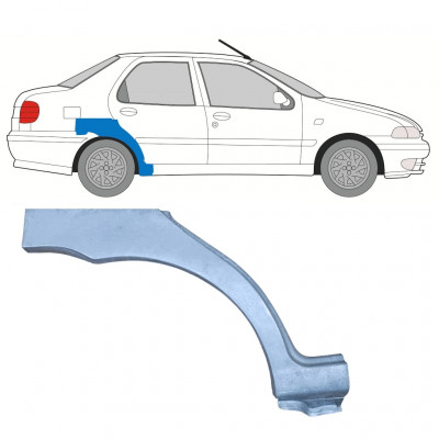 Aizmugurējā arka priekš Fiat Siena 1997-2001 / Labā 8130