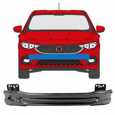 Priekšējais pastiprinājums priekš Fiat Tipo 2016- / SEDAN 7561
