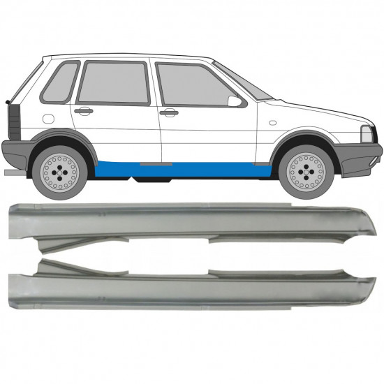 Slieksnis priekš Fiat Uno 1983-2002 / Kreisais+Labais / Komplekts 9666