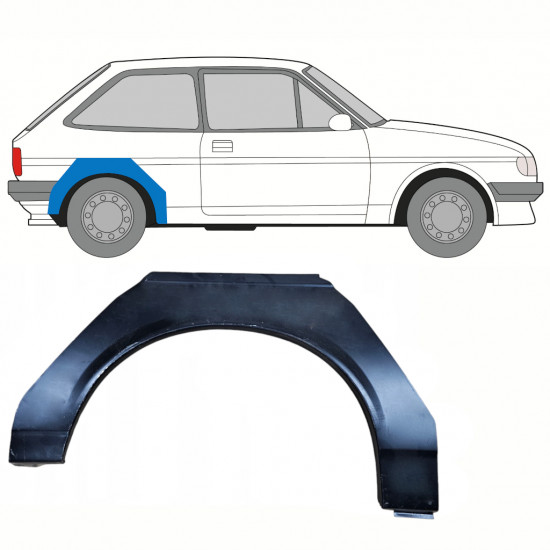 Aizmugurējā arka priekš Ford Fiesta 1983-1989 / Labā 8749