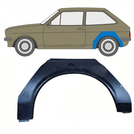 Aizmugurējā arka priekš Ford Fiesta 1976-1983 / Kreisā 10734