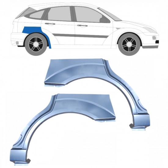 Aizmugurējā arka priekš Ford Focus 1998-2007 / Kreisais+Labais / Komplekts 6289