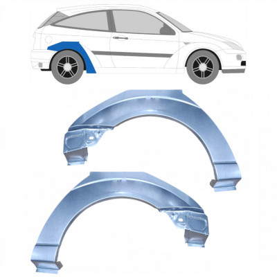 Aizmugurējā arka priekš Ford Focus 1998-2007 / Kreisais+Labais / Komplekts 6287