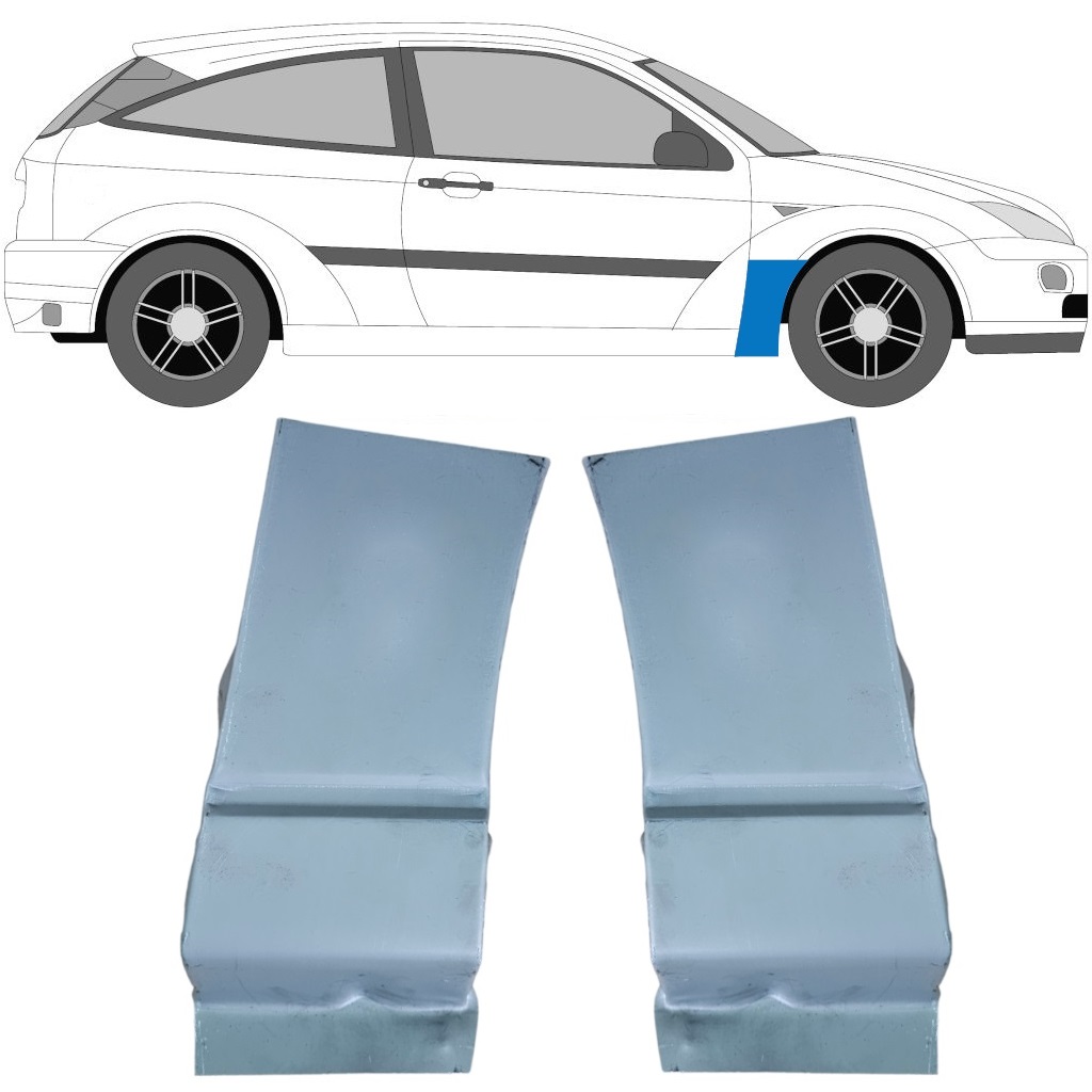 Priekšējā Spārna Daļa Priekš Ford Focus 1998-2004 / Kreisais+Labais / Komplekts 9615