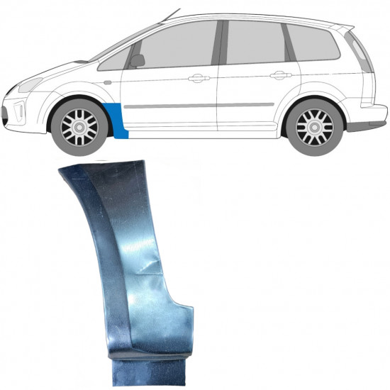 Priekšējā spārna daļa priekš Ford C-MAX 2003-2010 / Kreisā 6607