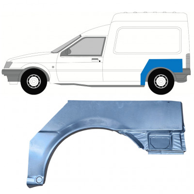 Aizmugurējā arka priekš Ford Courier 1989-1995 / Kreisā 7829