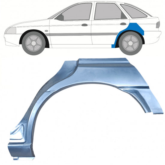 Aizmugurējā arka priekš Ford Escort 1995-2000 / Kreisā 8991