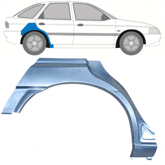 Aizmugurējā arka priekš Ford Escort 1995-2000 / Labā 8990