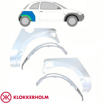 Aizmugurējā arka iekšējā un ārējā daļa priekš Ford KA 1996-2008 / Komplekts 10777