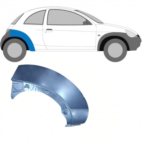 Aizmugurējā arka priekš Ford KA 1996-2008 / Labā 6604