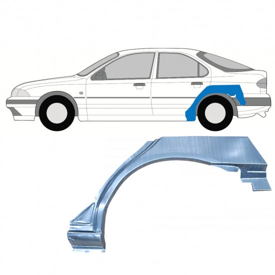 Aizmugurējā arka priekš Ford Mondeo 1993-2000 / Kreisā 8048