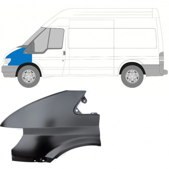 Priekšējais spārns priekš Ford Transit 2000-2006 / Kreisā 8624