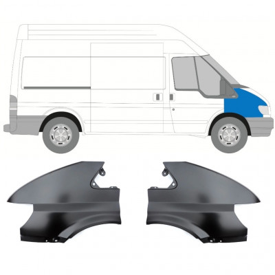 Priekšējais spārns priekš Ford Transit 2000-2006 / Kreisais+Labais / Komplekts 9703