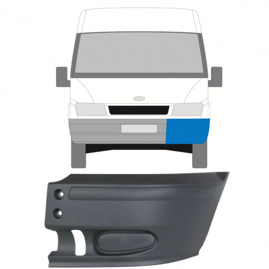 Priekšējā bampera stūris priekš Ford Transit 2000-2006 / Kreisā 8259