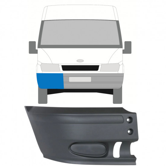 Priekšējā bampera stūris priekš Ford Transit 2000-2006 / Labā 8258