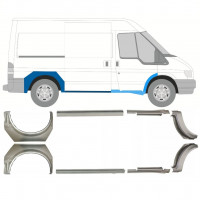 Slieksnis + aizmugurējā spārna daļa priekš Ford Transit 2000-2013 / SWB / Komplekts 9694