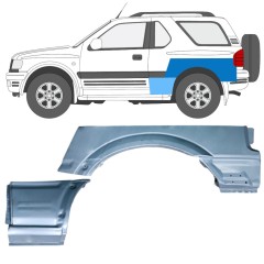 Aizmugurējā arka priekš Opel Frontera B 1999-2002 / Kreisā / Komplekts 12838