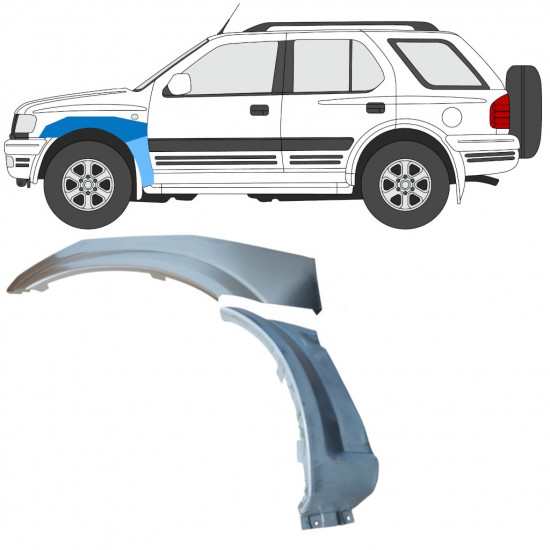 Priekšējā spārna daļa priekš Opel Frontera B 1999-2002 / Kreisā / Komplekts 11203