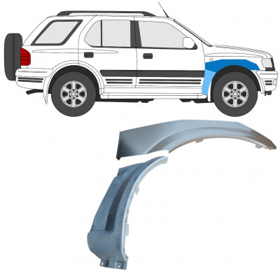 Priekšējā spārna daļa priekš Opel Frontera B 1999-2002 / Labā / Komplekts 11202