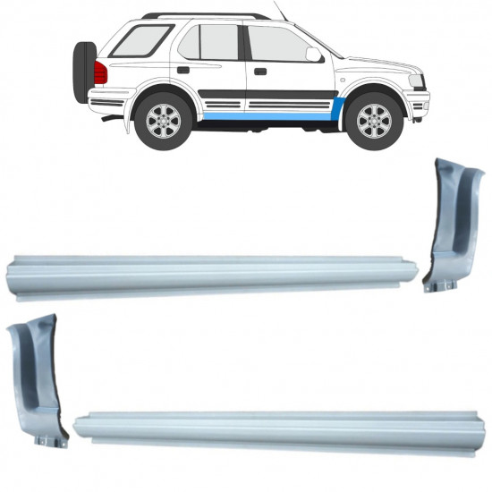 Slieksnis + priekšējā spārna daļa priekš Opel Frontera B 1999-2002 11160