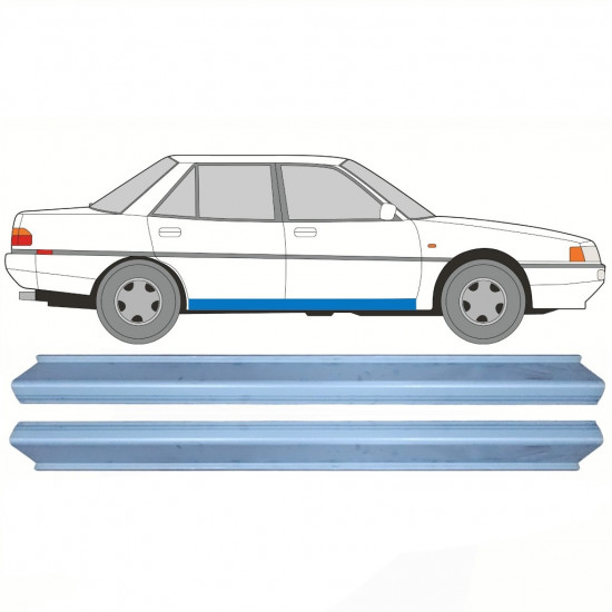 Slieksnis priekš Mitsubishi Galant 1987-1993 / Kreisais = Labais (simetrisks) / Komplekts 10597