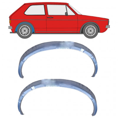 Aizmugurējā riteņa iekšējā arka priekš VW Golf 1 1974- / Kreisais+Labais / Komplekts 9917