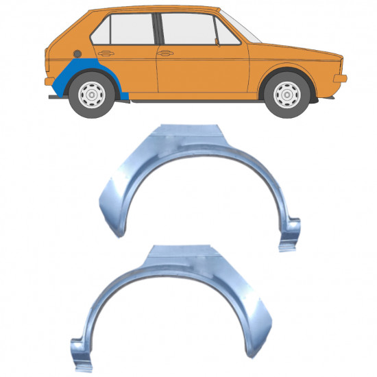 Aizmugurējā arka priekš VW Golf 1 1974-  / Komplekts 12505