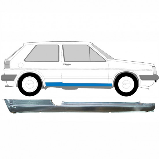 Slieksnis priekš VW Golf 2 1982- / Labā 7097